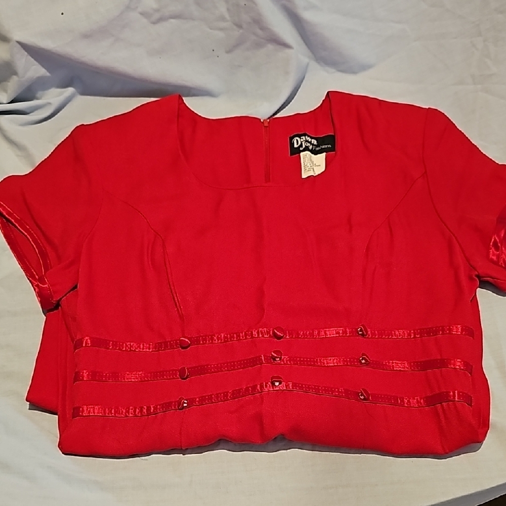 VINTAGE Red Women's Dress